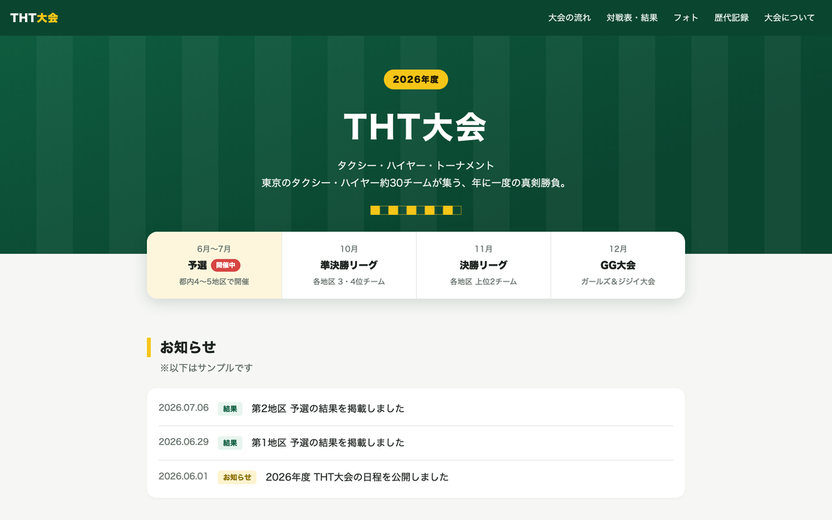 社会人フットサル大会の公式サイト
